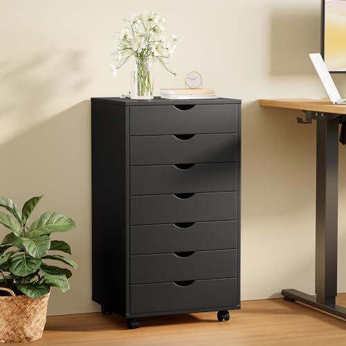 7 Drawer Wooden Dresser, Storage Cabinets, Room Organization, view 5