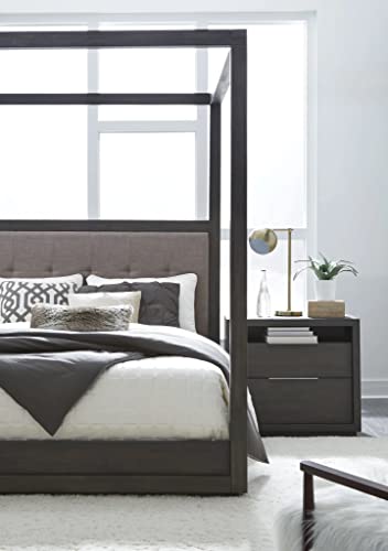 Solid-Wood Canopy Bed, California King, Oxford - Dolphin