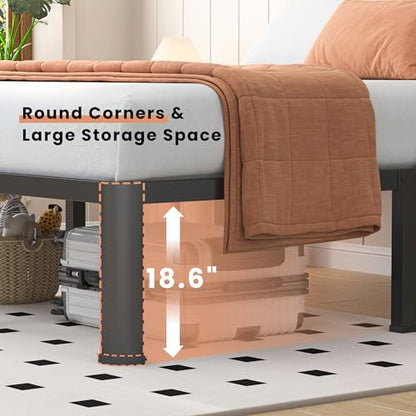 Heavy Duty Queen Bed Frame with Round Corners, view 7