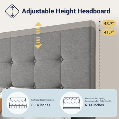 Storage Bed Frame with 4 Underbed Drawers, view 5