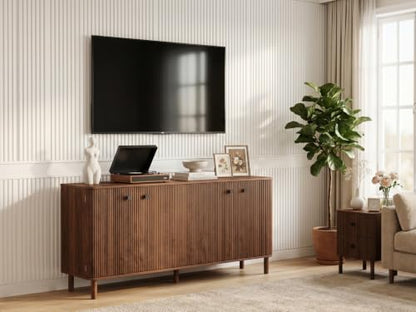 55'' Large Fluted Sideboard Buffet Cabinet, view 5