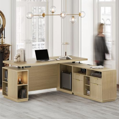 Standing Desk with File Cabinet, view 2