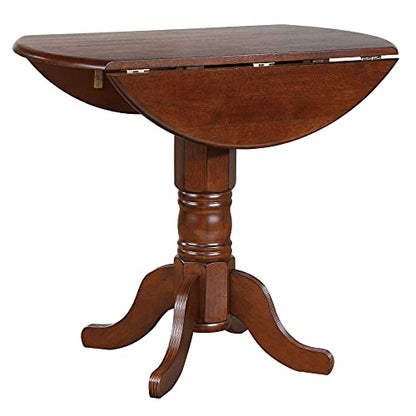 Andrews Pub Table Set, Warm distressed chestnut