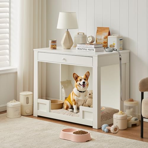 Indoor Dog House Furniture for Small/Medium Dogs with Storage Drawers, view 2
