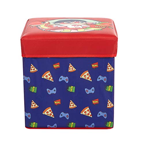 Ryan's World 3 Piece Collapsible Storage Set with Collapsible Ottoman, Bin and Figural Dome Pop Up Hamper