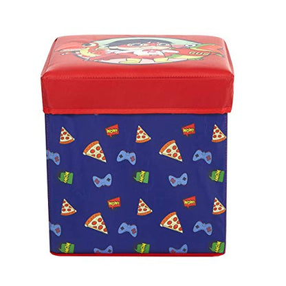 Ryan's World 3 Piece Collapsible Storage Set with Collapsible Ottoman, Bin and Figural Dome Pop Up Hamper