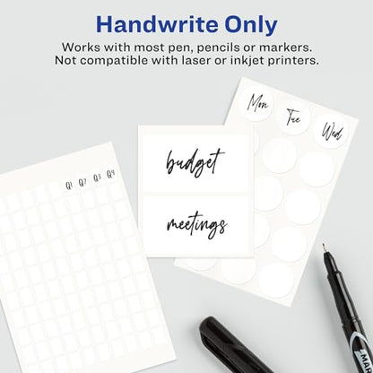 ® Multi-Use Removable Labels, 1" x 3", White, Non-Printable, view 5