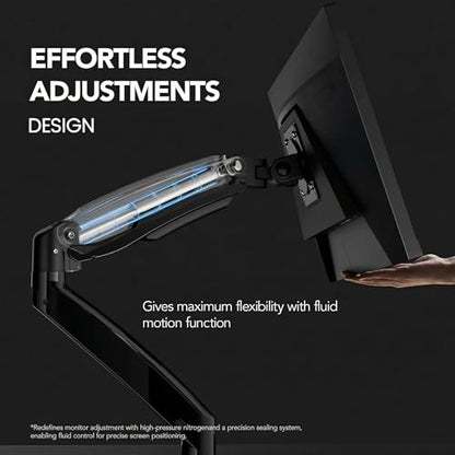 Dual Monitor Stand for 13″–40″, Premium Dual Monitor Mount with USB, view 6