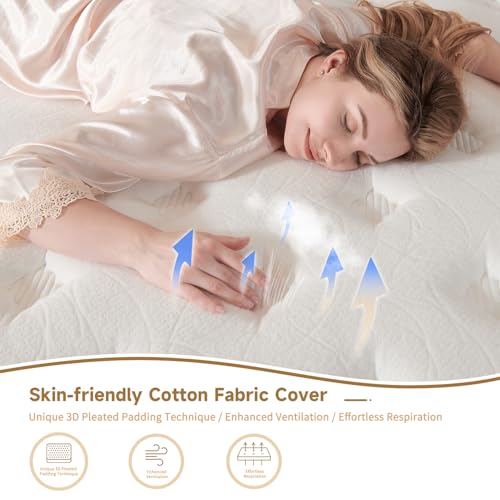 Queen Mattress, 12 Inch Hybrid Queen Mattress in a Box, view 7