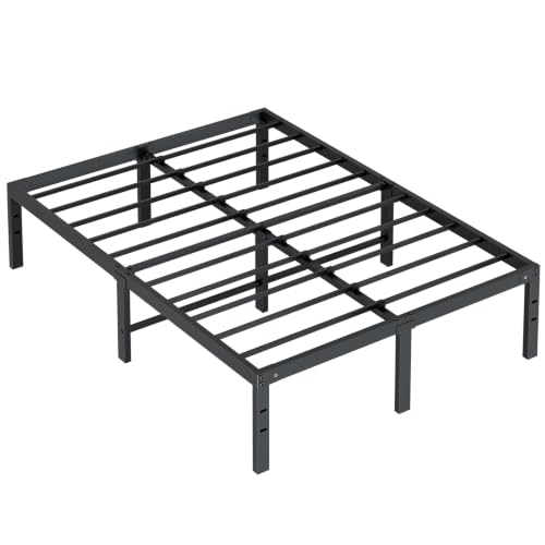 Full Size Metal Platform Bed Frame with Storage Space, view 4