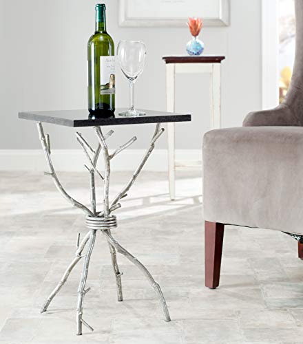 Safavieh Home Collection Alexa Black and Silver Alexa Accent Table