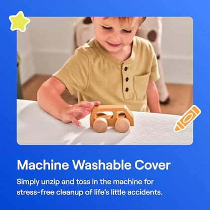 Nectar Kids Twin Mattress 8” - 2-Sided Design for Growing Children Ages 3-12+ - Pressure Relieving Memory Foam - Fiberglass Free Mattress in a Box