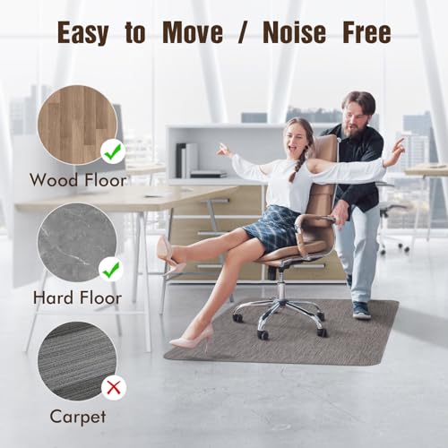 Office Chair Mat for Hardwood Floors, Anti-Slip PVC, 36 x 48 Inch, view 6