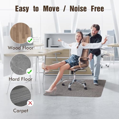 Office Chair Mat for Hardwood Floors, Anti-Slip PVC, 36 x 48 Inch, view 6