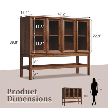 Sideboard Buffet Cabinet with Storage, view 3
