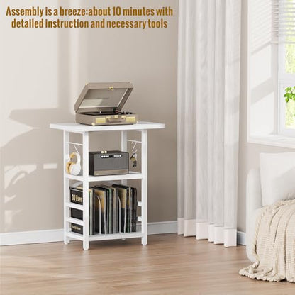 Record Player Stand with Extended Desktop, view 7