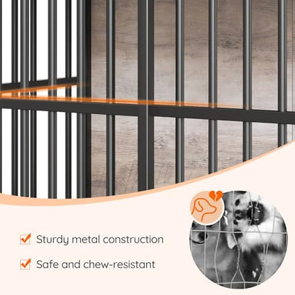 Dog Crate Furniture, 36.6" Heavy Duty Dog Kennel with Sliding Barn Door, view 8