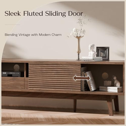 70" Mid Century Modern TV Stand for TVs up to 75 Inch, view 7
