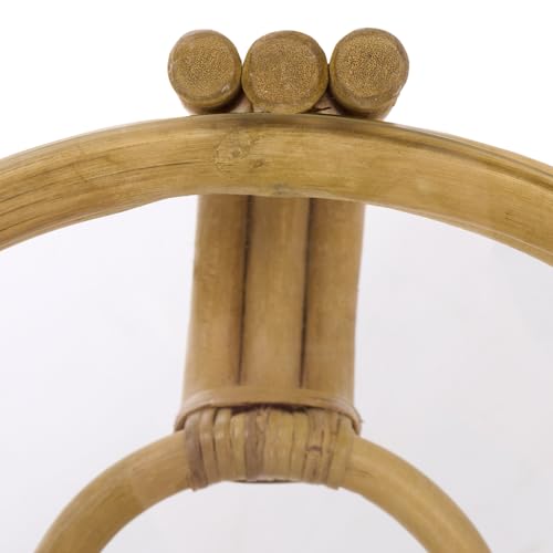 SAFAVIEH Furniture - Bilian Round Accent Table - Natural Rattan - Fully Assembled - Ideal for Living Room, Bedroom, 17.7" W x 17.7" D x 18" H (ACC9900B)