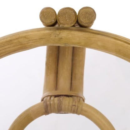 SAFAVIEH Furniture - Bilian Round Accent Table - Natural Rattan - Fully Assembled - Ideal for Living Room, Bedroom, 17.7" W x 17.7" D x 18" H (ACC9900B)