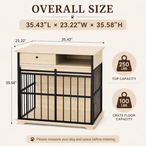 Dog Crate Furniture, Wooden Dog Kennel Furniture, view 3