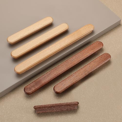 Log Wood-3.78 in 2 pcs Wood Drawer Knobs Pulls Handles Kitchen Cabinets Furniture Dresser Wardrobe Cupboard Drawer Knobs Pulls Handle