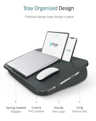 Lap Desk, Portable Laptop Stand with Washable Cushion, Fits up to 17 inch Laptop, view 7