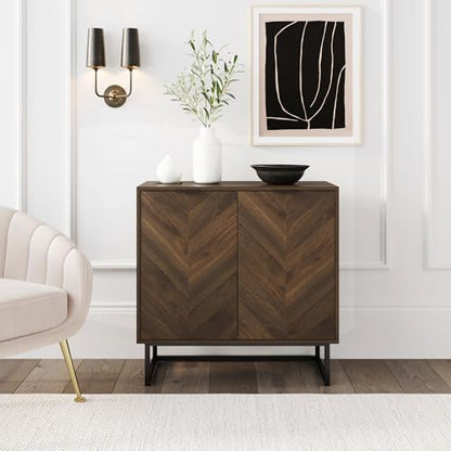Nathan James Enloe Modern Sideboard Buffet Storage Accent Cabinet with Doors, view 5