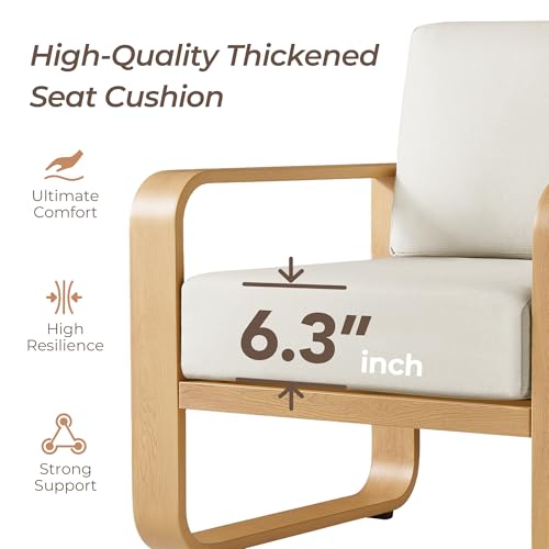 CHITA Outdoor Furniture Set 4 Piece, 4-Seats Patio Conversation Set, Brown | 100% Aluminum Frame, Wood-Like Finish Grain, 6.3in Thickened Cushion, OEKO-TEX Olefin Washable Covers, Anti-slip Straps
