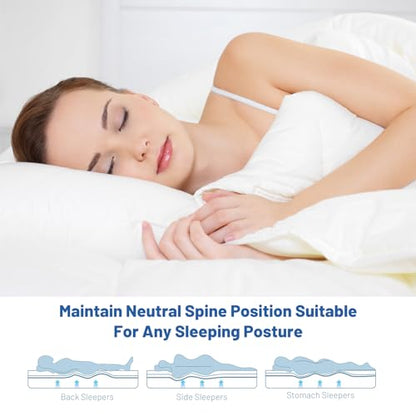 4.5 Inch Cold Gel Memory Foam Mattress Replacement for Sleeper Sofa and Couch Beds - Queen Size CertiPUR-US Certified (Sofa Not Included)
