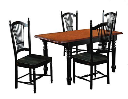 5 Piece Butterfly Dining Set with Allenridge Chairs