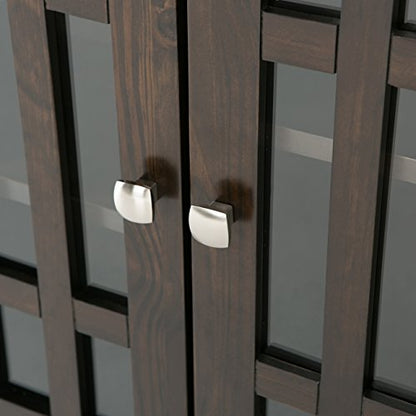Bedford 32" Wide Solid Wood Cabinet in Brunette Brown, view 5