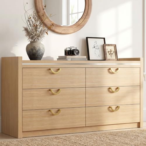6 Drawer Dresser for Bedroom, view 2