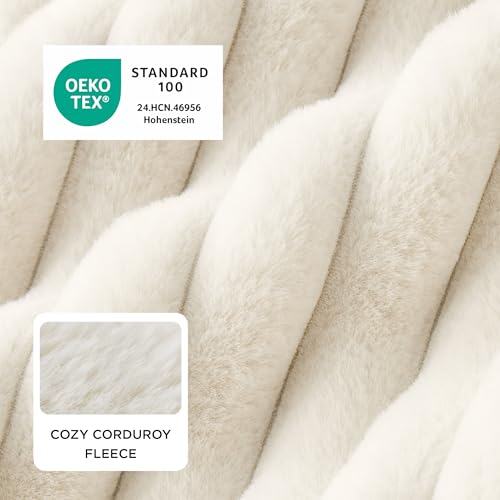 ComfyFleece® Cute Dog Bed for Small Medium Dogs Washable,25in Cream, view 3