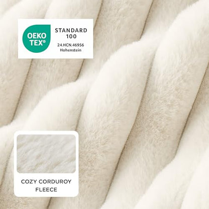 ComfyFleece® Cute Dog Bed for Small Medium Dogs Washable,25in Cream, view 3