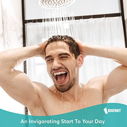 Clear Shower Curtain, 72x72 Odorless Plastic with Magnets, view 7