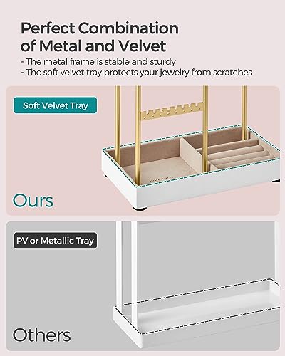 Jewelry Holder, Display Stand, Metal Frame, Velvet Tray, view 8