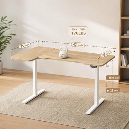 47" L Shaped Standing Desk, view 7
