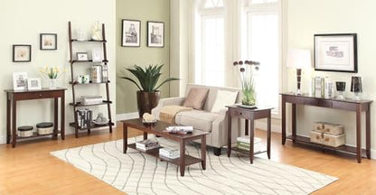 American Heritage 1 Drawer Console Table with Shelf, Espresso