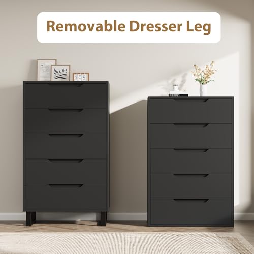 5 Dresser for Bedroom, 50.5" Vertical Dresser Drawer with Storage, view 5