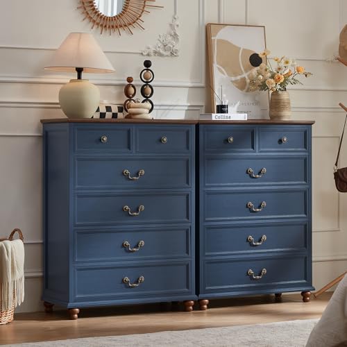 Farmhouse 6 Drawer Dresser for Bedroom, view 4