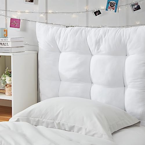 Rainha - Puffy Tufted College Headboard - White