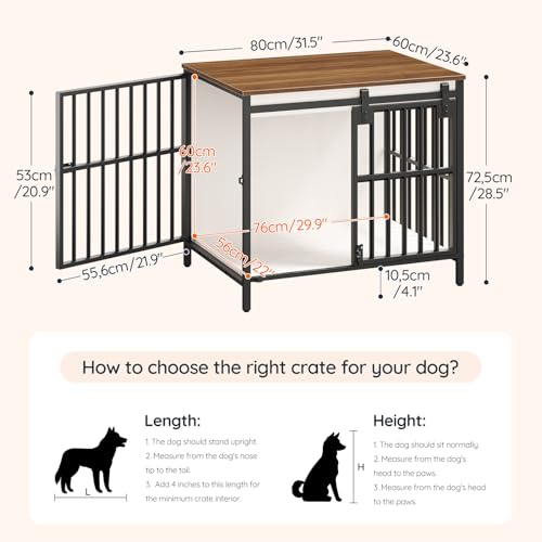 Dog Crate Furniture with Sliding Barn Door, view 5
