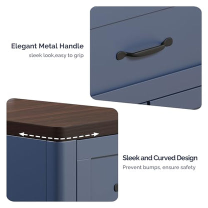 Farmhouse 7 Drawer Dresser for Bedroom, 47" Wide Modern Chest of Drawers, view 7