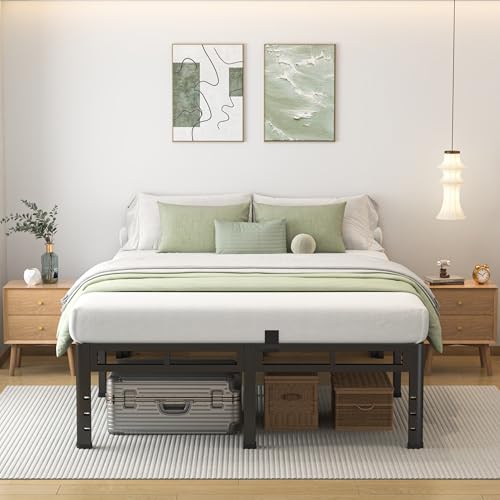 2-in-1 Full Size Metal Platform Bed Frame, 20 Inch Heavy Duty Bed Base, view 4