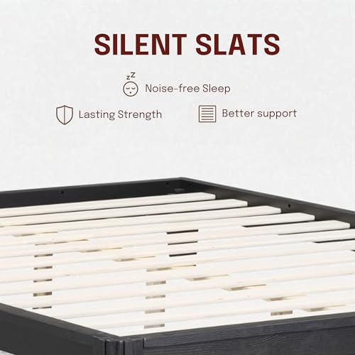Sapa Solid Wood Platform Bed Frame – Minimalist, Japanese Joinery, view 6