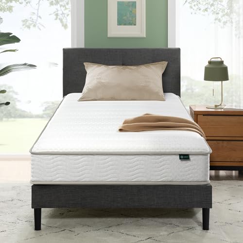 Zinus 8 Inch Twin Foam and Spring Hybrid Mattress, Medium Feel, view 2