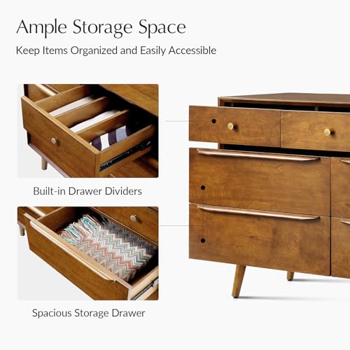 7 Drawer Dresser for Bedroom, view 6