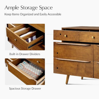7 Drawer Dresser for Bedroom, view 6