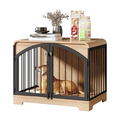 31.5" Farmhouse Dog Crate Furniture for Small Dogs, view 2